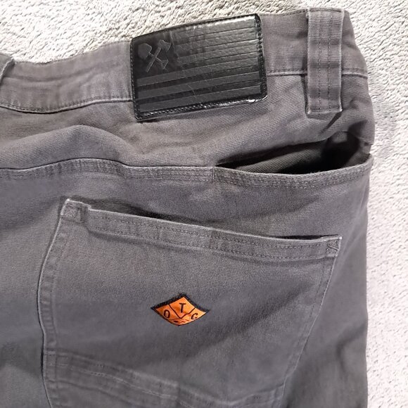Off The Grid Trailblazer Pant Men 38x30, Tag 34x30 Gray Stretch Cotton Utility - Picture 6 of 15